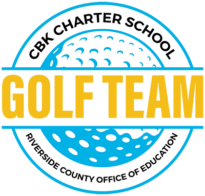 CBK Charter School Golf Team logo. Riverside County Office of Education